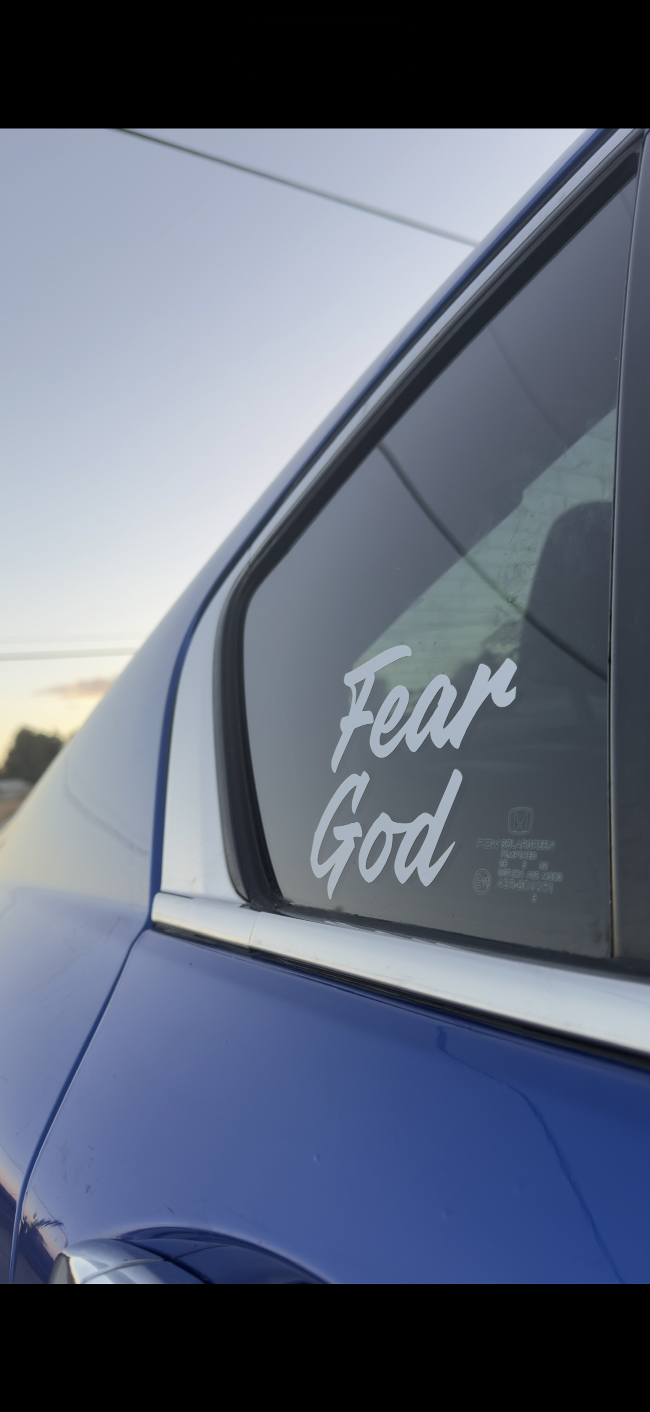 Fear God Decal