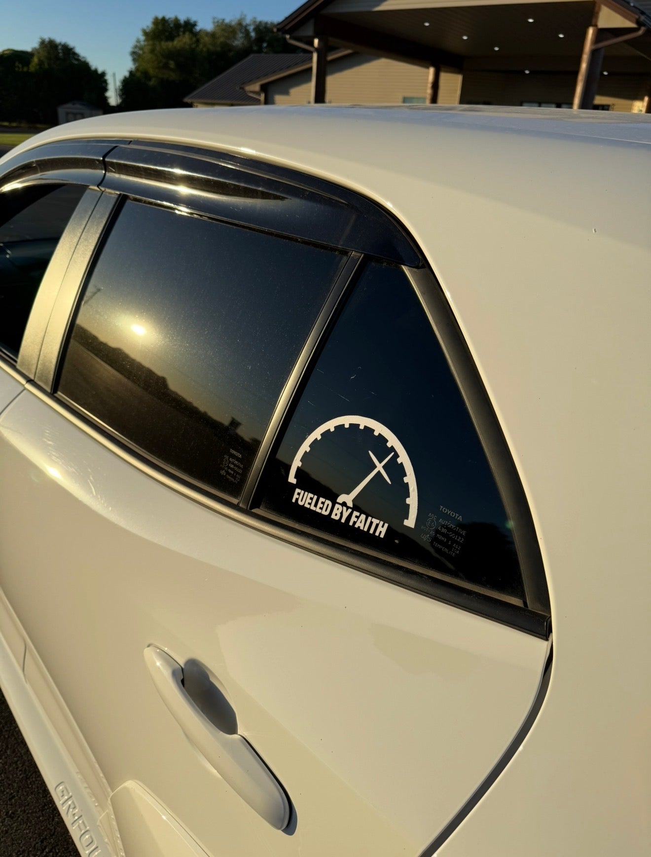 Fueled by faith decal